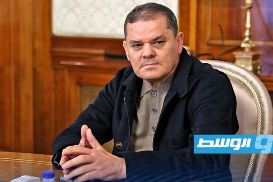الدبيبة في الاجتماع المخصص لمتابعة تنفيذ مبادرة تجويد اللغة الإنجليزية، الأحد 29 ديسمبر 2024. (حكومتنا)