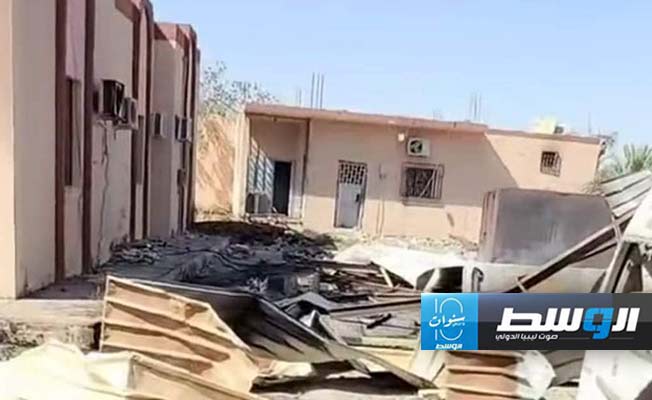 آثار انفجار مخزن ذخيرة في زليتن، 26 يوليو 2024 (المجلس البلدي زليتن)