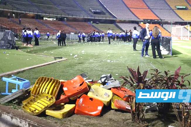 جانب من شغب الجماهير خلال مباراة إنديبندينتي ميديلين الكولومبي وفلامنغو البرازيلي بكأس كوبا ليبرتادوريس الجمعة 8 مايو 2026 (إكس)