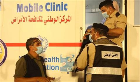 حملة تطعيم ضد فيروس كورونا المستجد، بميدان الشهداء في طرابلس، بعد فوز المنتخب على الغابون, 7 سبتمبر 2021. (المركز الوطني لمكافحة الأمراض)