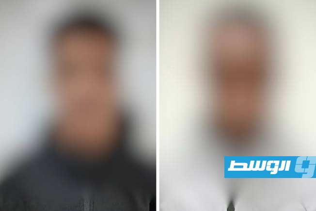 متهمان بالاتجار بالمخدرات في بنغازي، 19 ديسمبر 2025. (البحث الجنائي)