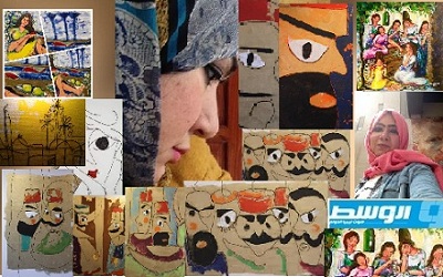 نجلاء الشفتري فنانة تحمل مدينتها في داخلها