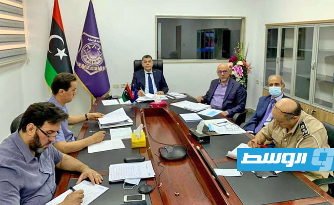 مشاركة العميد خالد مازن عبر الفيديو كونفرانس بالمؤتمر الوزاري لإدارة تدفقات الهجرة في لشبونة. (وزارة الداخلية)