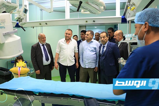 افتتاح أقسام طبية جديدة بمركز مصراتة الطبي، 12 يوليو 2025 (منصة حكومتنا)
