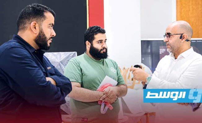 الاستعدادات النهائية لمعرض ليبيا الدولي الثاني عشر للاتصالات وتقنية المعلومات، 17 نوفمبر 2024. (شركة هاتف ليبيا)