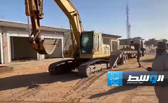 إزالة مبانٍ مخالفة وعشوائية في الكفرة، 7 مايو 2024. (جهاز البحث الجنائي)