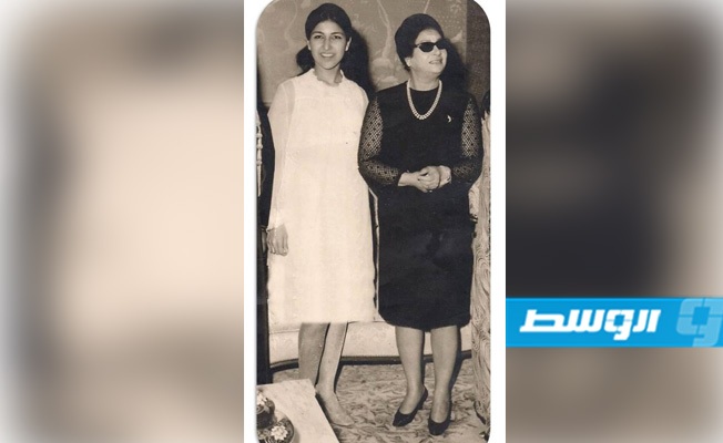 مع ام كلثوم في بنغازي