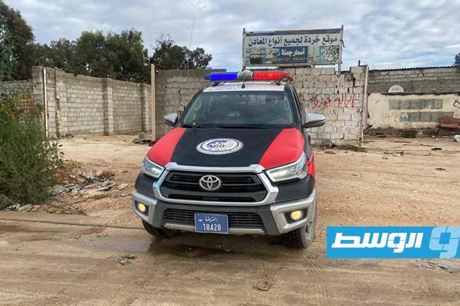 من أعمال إزالة العشوائيات في منطقة بنينا وضواحي بنغازي، 29 ديسمبر 2024. (جهاز البحث الجنائي)