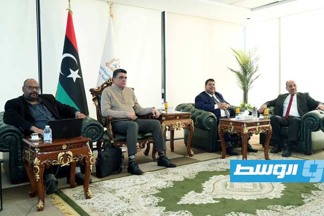 لقاء شكشك وسليمان بديوان المحاسبة في طرابلس، الثلاثاء 23 ديسمبر 2025. (ديوان المحاسبة)