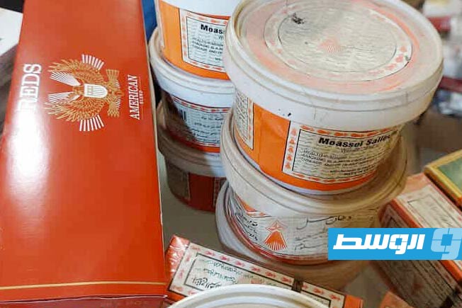 سلع مصادرة خلال الحملة، 30 مايو 2025. (الحرس البلدي فرع سرت)