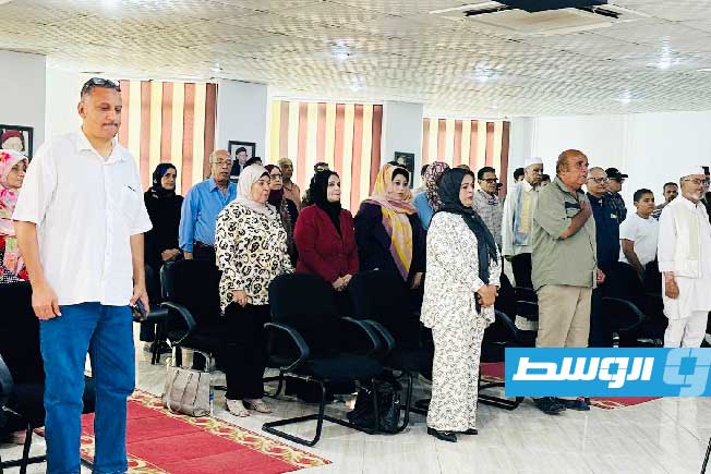 وزارة الثقافة والفنون الليبية نظمت أمسية شعرية في مركز وهبي البوري الثقافي بمدينة بنغازي تحت عنوان «لا يموت من يخلد الوطن» في 15 سبنمبر 2025. (فيسبوك)
