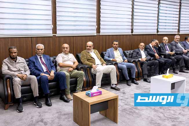 لقاء تكالة مع وفد مجلس النواب، الأحد 28 سبتمبر 2025. (المجلس الأعلى للدولة)