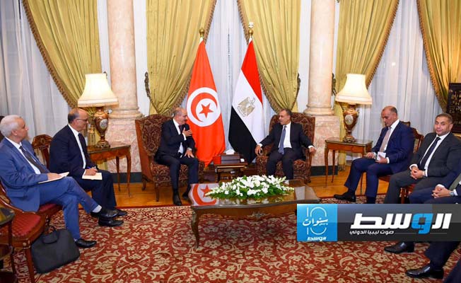 وزيرا خارجية مصر بدر عبدالعاطي وتونس محمد علي النفطي يجتمعان في القاهرة، الثلاثاء 10 سبتمبر 2024 (الخارجية المصرية)