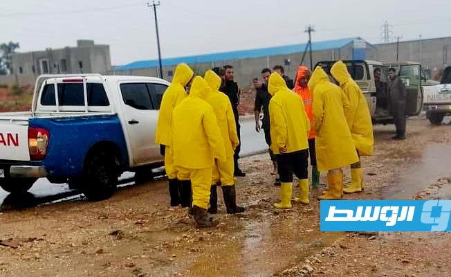 جهود في بلدية المرج لعلاج آثار الأمطار الغزيرة التي ضربت المدينة. (المجلس التسييري لبلدية المرج)