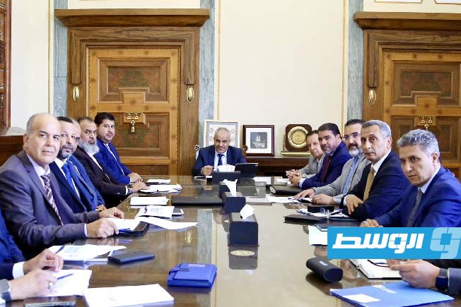 اجتماع المصرف المركزي ومؤسسة النفط لمناقشة خطة زيادة الإنتاج، الأربعاء 2 يوليو 2025. (مؤسسة النفط)