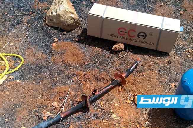 من إصلاح عطل في شبكة الكهرباء في منطقة المنصورة، 31 أغسطس 2025. (وزارة الكهرباء)