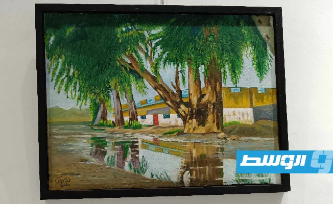 من أجواء معرض الفنان التشكيلي عماد عريبي في دار الفقيه حسن، السبت 22 ديسمبر 2024. (بوابة الوسط)