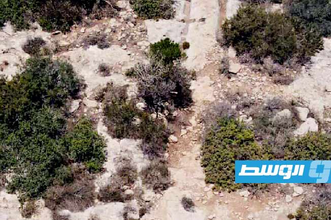 الطريق الروماني القديم الرابط بين المرج وطلميثة، الأحد 16 نوفمبر 2025. (مصلحة الآثار الليبية)