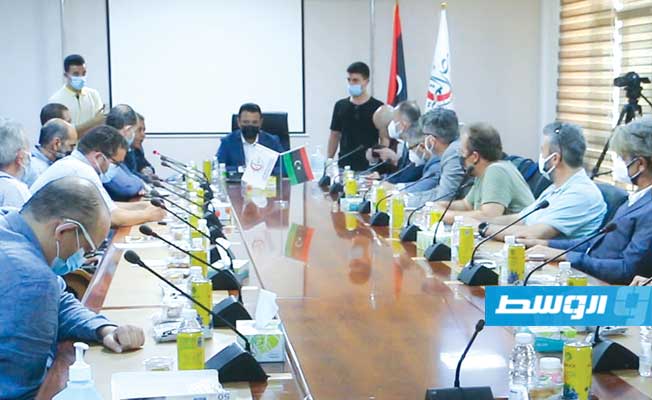 وفد تركي رفيع المستوى يزور مركز مصراتة الطبي، 3 أغسطس 2021. (مركز مصراتة الطبي)