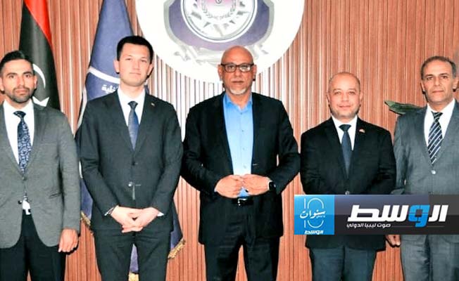 اجتماع مدير إدارة العلاقات والتعاون الدولي ومندوب وزارة الداخلية التركية في طرابلس، 17 سبتمبر 2024. (وزارة الداخلية)