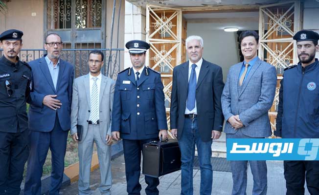 من مراسم استعادة يد تمثال رخامي من الولايات المتحدة، 15 ديسمبر 2022. (وزارة الخارجية)