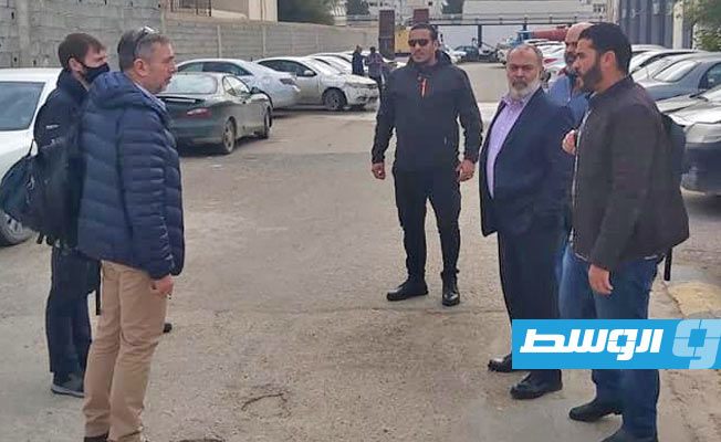 اجتماعات تحضيرية لشركة «روز بارنز» ورئيس مكتب البحث الجنائي، 16 ديسمبر 2020. (مديرية أمن طرابلس)