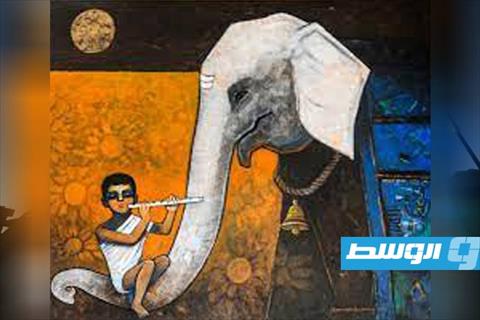 أفكار الفن الهندي في لوحات التشكيلي «سوريش جوسافي»