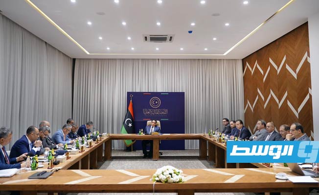 الاجتماع الثالث للجنة المالية العليا في بنغازي، الإثنين 7 أغسطس 2023. (المجلس الرئاسي)