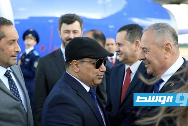 وصول حماد والوفد المرافق له إلى بيلاروسيا، الإثنين 30 يونيو 2025. (الإنترنت)