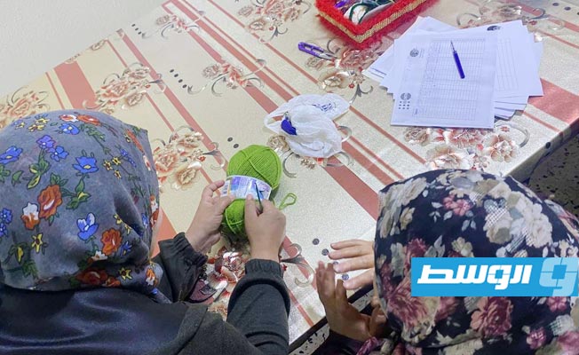 جلسات للدعم النفسي لسيدات ليبيات. (صندوق الأمم المتحدة للسكان)