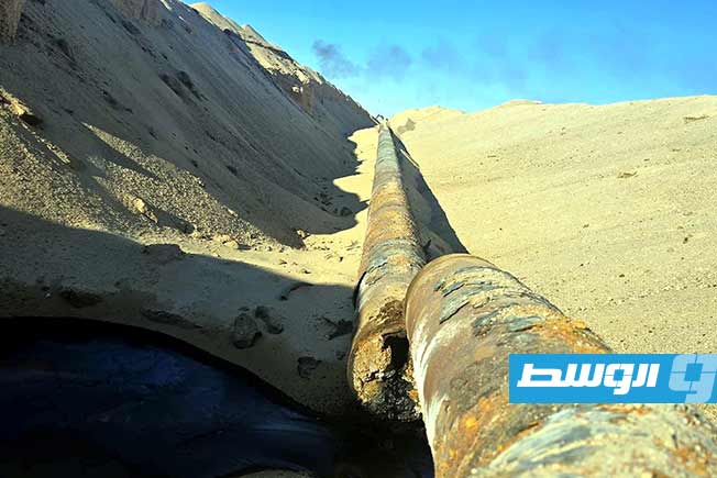 من أعمال صيانة البئر «G105» بحقل النافورة، الثلاثاء 18 مارس 2025 (المؤسسة الوطنية للنفط)