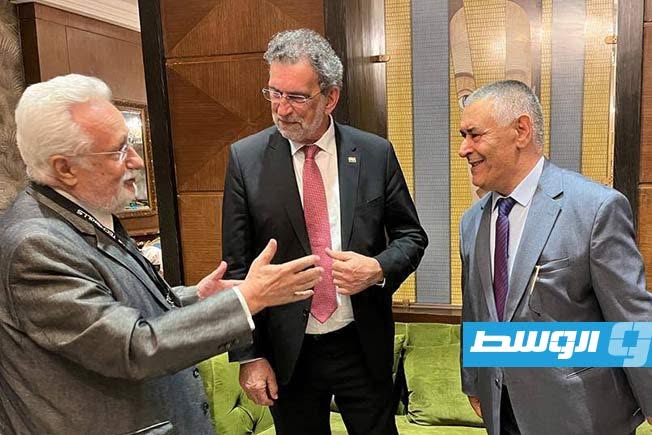 وكيل وزارة التعليم الفني عبدالقادر غنية في لقاء مع وزير التعليم الكرواتيرادوفان رادوفان فوكس، القاهرة، 6 يونيو 2026 (وزارة التعليم الفني)