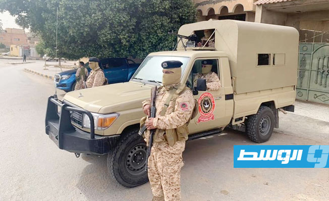 اللواء 444 ينشر قواته في محيط منطقة طرابلس العسكرية, 4 أبريل 2021. (اللواء 444)