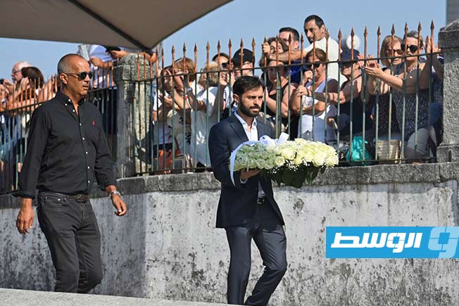 برناردو سيلفا لاعب مانشستر يونايتد خلال جنازة ديوغو جوتا السبت 5 يوليو 2025 (فرانس برس)