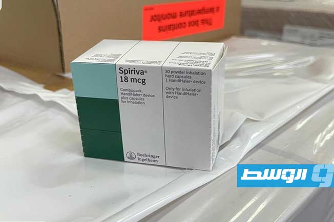 شحنة أدوية تخصصية تصل مخازن الإمداد الطبي، 27 فبراير 2026. (حكومتنا)