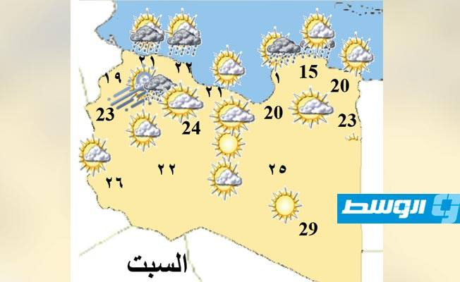 «الأرصاد»: تقلبات جوية شمالا وفرصة لسقوط أمطار مصحوبة بعواصف رعدية