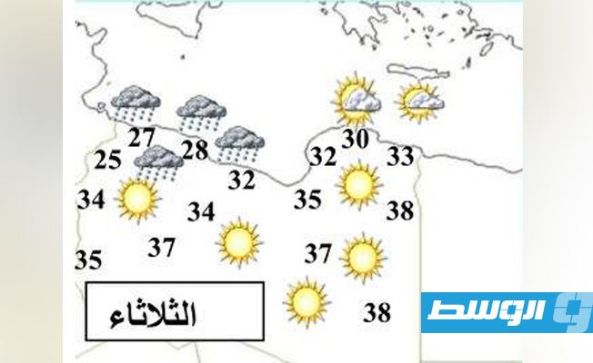 الأرصاد: تقلبات جوية وأمطار شمال غرب البلاد