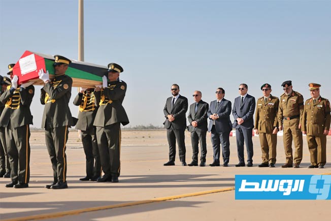 جانب من حضور مراسم تأبين الحداد ومرافقيه، طرابلس، 27 ديسمبر 2025 (وزارة الدفاع)