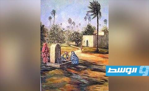 مدرس الرسم الفنان الليبي عبد السلام النطاح