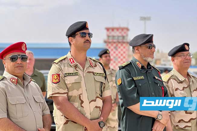 استقبال نائب وزير الدفاع الروسي يونس بك يفكيروف في بنغازي، الأحد 25 مايو 2025. (صفحة الفريق خيري التميمي على فيسبوك)
