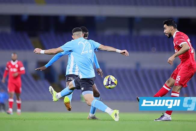 مباراة الاتحاد والترسانة في الدوري الليبي الممتاز لكرة القدم، الخميس 29 يناير 2026 (تصوير - محمود دردور - خاص الوسط)