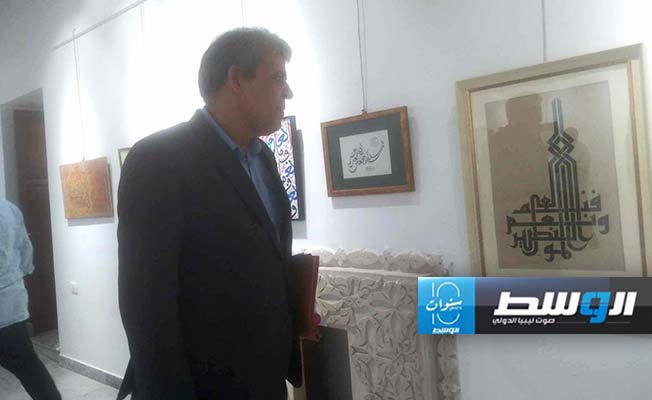 ملتقى البشير لفنون الخط العربي، الثلاثاء 7 مايو. (بوابة الوسط)