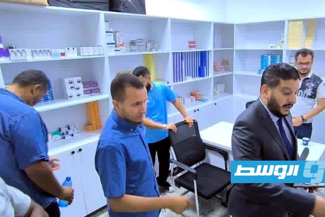 من زيارة وفد مجلس الدولة ومجموعة من الحقوقيين إلى سجن معيتيقة في طرابلس، السبت 31 مايو 2025. (الإنترنت)