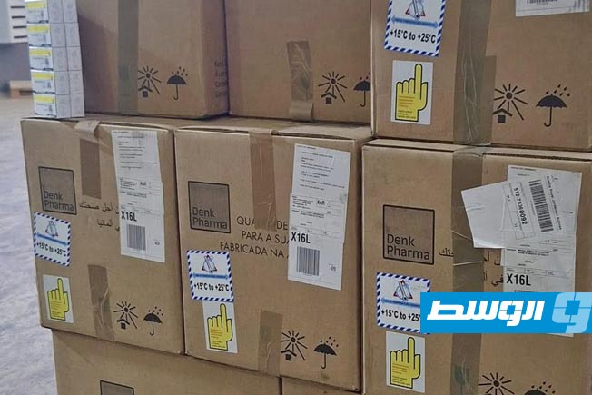 شحنة أدوية جديدة لعلاج سرطان الثدي في مخازن جهاز الإمداد الطبي، 5 مايو 2025 (جهاز الإمداد الطبي)