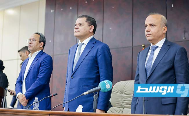 من جولة الدبيبة رفقة اللافي وعدد من الوزراء في الزاوية، 21 أغسطس 2021. (المكتب الإعلامي لرئيس الحكومة)