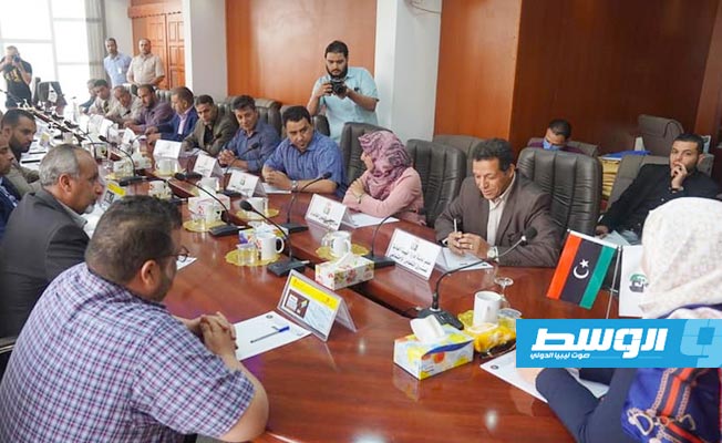 وزيرة الشؤون الاجتماعية تجتمع مع مسؤولي صندوق التضامن الاجتماعي في البيضاء، 9 يونيو 2021. (وزارة الشؤون الاجتماعية)