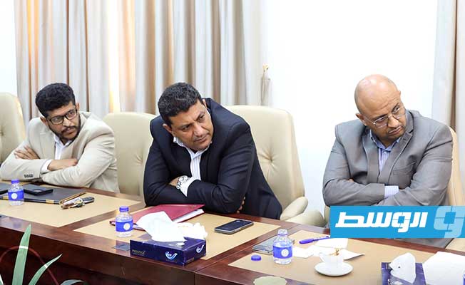 جانب من اجتماع لحكومة الوحدة الوطنية الموقتة لمناقشة أسباب اعتصام أعضاء هيئة التدريس بالجامعات والمعاهد العليا، الثلاثاء 14 نوفمبر 2023 (منصة حكومتنا)