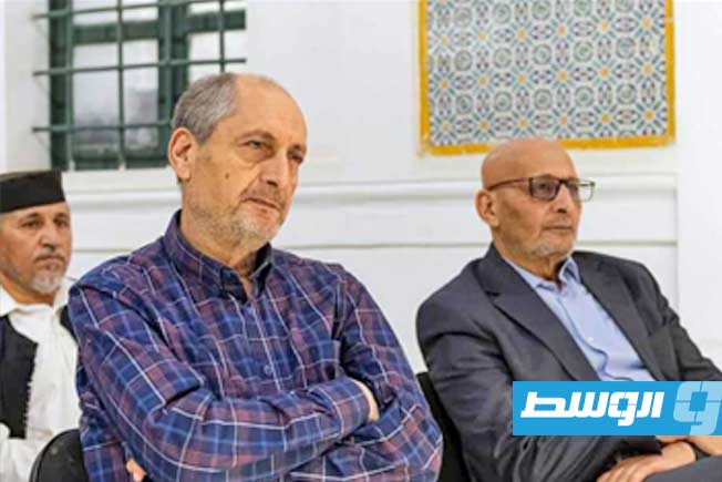 جانب من حضور الجلسة الحوارية عن تاريخ المكتبات بطرابلس في حوش محمود بي بالمدينة القديمة في 24 مارس 2025. (بوابة الوسط)