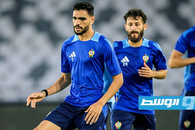 جانب من تدريبات المنتخب الليبي (صفحة الاتحاد الليبي لكرة القدم على فيسبوك)