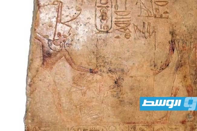جانب من الاكتشافات الأثرية الأخيرة بمعبد القصر بالواحات البحرية بمصر. (بوابة الأهرام)